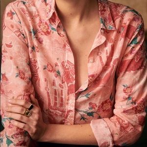 Sezane Pierro shirt Astrology Blush